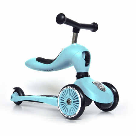 Trotineta copii cu sezut, transformabila 2in1, HighwayKick 1 Blueberry, 1-5 ani, pana la 50 kg [1]