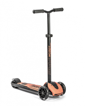 Trotineta copii pliabila, reglabila, roti luminoase, Highwaykick 5 Led Peach, 5 ani +, pana la 80 kg, Scoot  Ride [1]