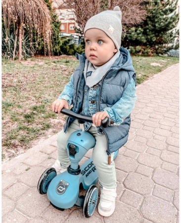 trotinetea bicicleta scoot and ride steel blue [6]