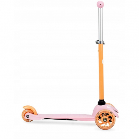 Trotineta cu 3 roti, QKIDS, LUMIS Orange, Ghidon reglabil pe 3 trepte, Flexbrake [2]