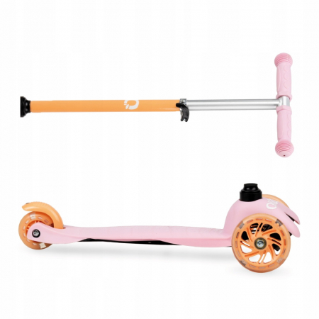 Trotineta cu 3 roti, QKIDS, LUMIS Orange, Ghidon reglabil pe 3 trepte, Flexbrake [3]
