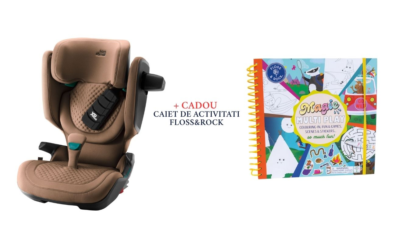 Scaun auto pentru copii Britax Romer, 3,5-12 ani, 100-150 cm, 15-36 kg, KIDFIX PRO Warm Caramel