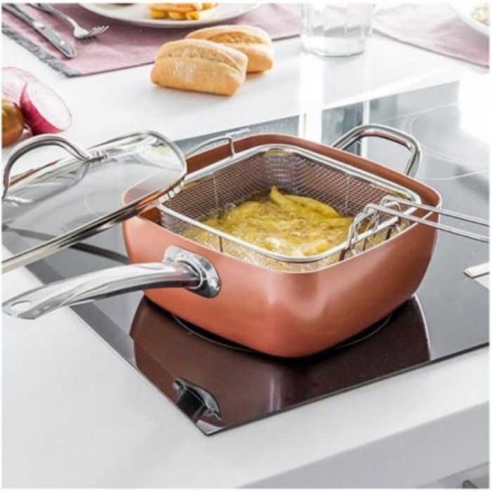 Tigaie Friteuza Multifunctionala Copper Pan [2]