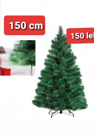 Casa - Brad pin artificial 150 cm cu suport metalic inclus