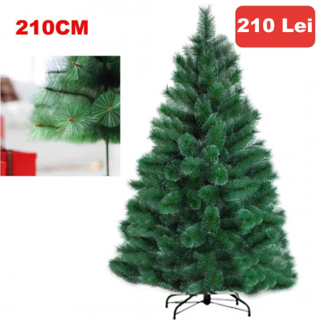 Casa - Brad pin artificial 210cm cu suport metalic inclus