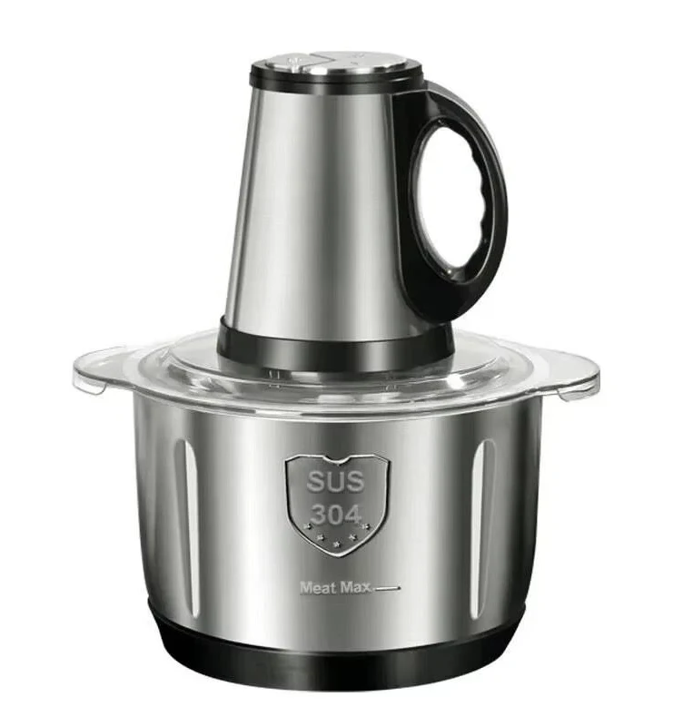 Bucatarie - Tocator de carne, 2 viteze, Bol din otel inoxidabil 5L, 220V 500W, 5 lame, + cadou