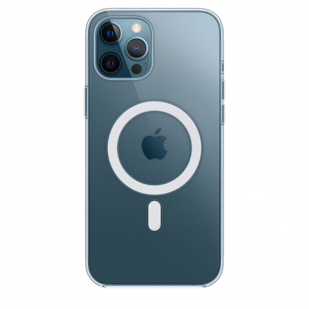 Husa iPhone 12 Pro Max - Transparenta cu suport MagSafe