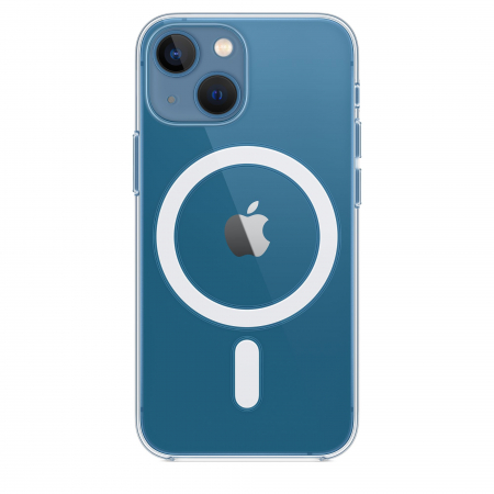 Husa iPhone 13 mini - Transparenta cu suport MagSafe