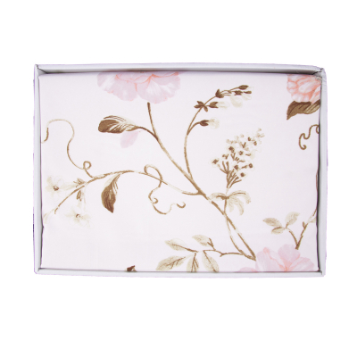 Lenjerie de pat policoton floral crem - 200x230 cm [2]