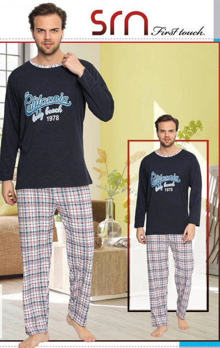 Pijama Barbati Serena, cu Imprimeu California [1]