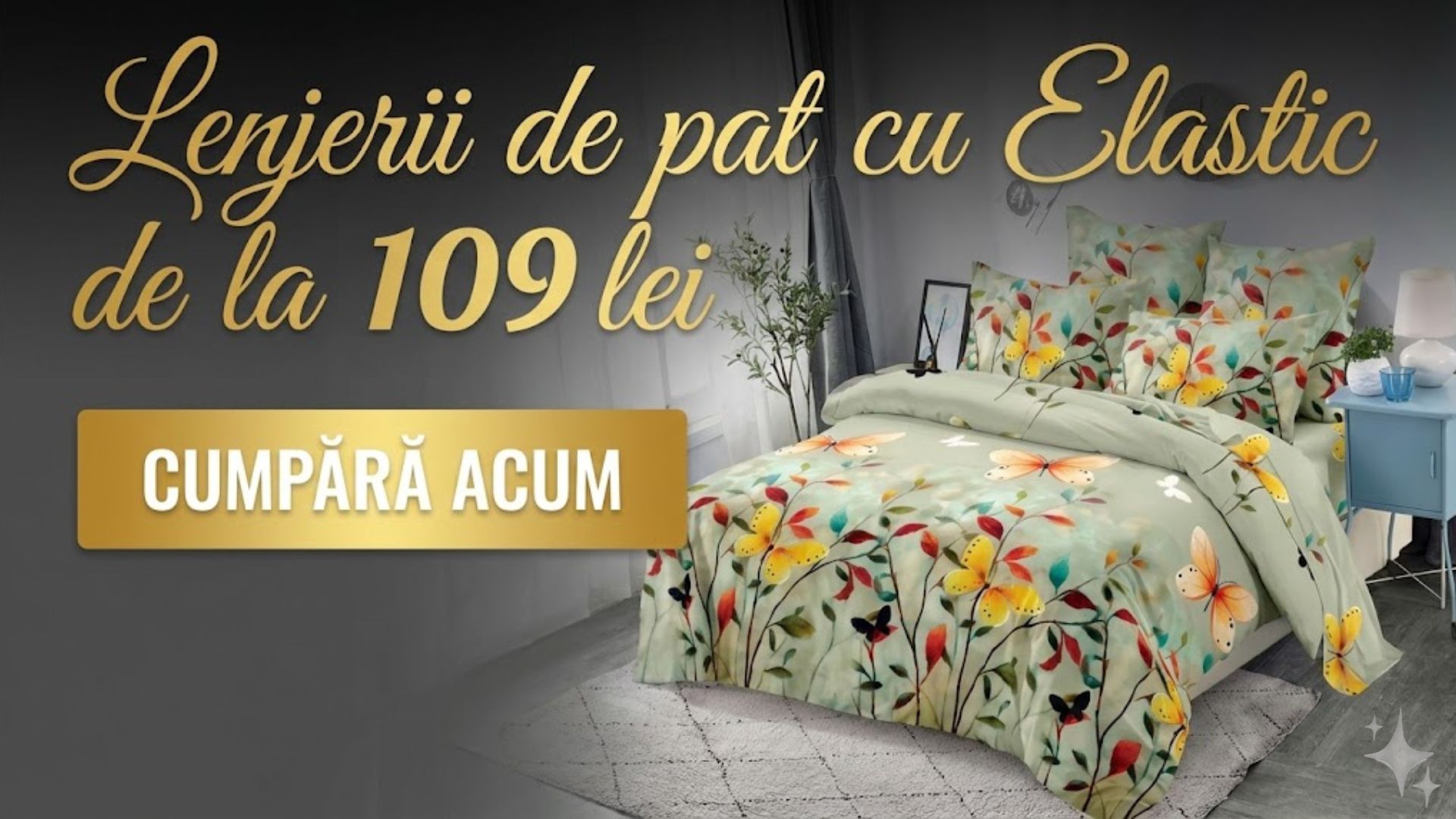 OFERTA LENJERII DE PAT CU ELASTIC