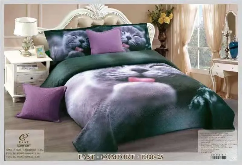 Cuvertura de pat matlasată,3D,din finet-E325 [1]
