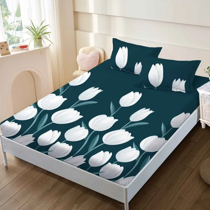 Husa de pat din Finet cu Elastic 160x200 cm-W39 [1]