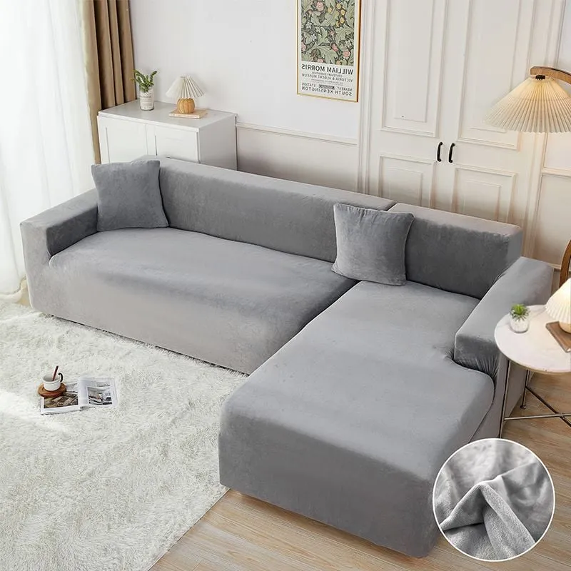 Husa Elastica de Catifea pentru Coltar 3 Locuri+2 Locuri -HCJ7 [1]