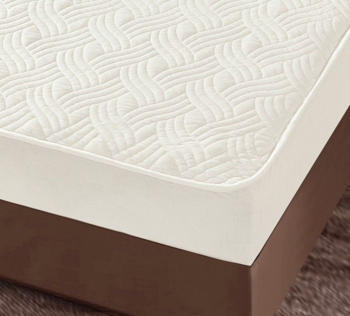 Husa tip Topper cu elastic din catifea 180x200,Alb perlat-TOP3 [2]