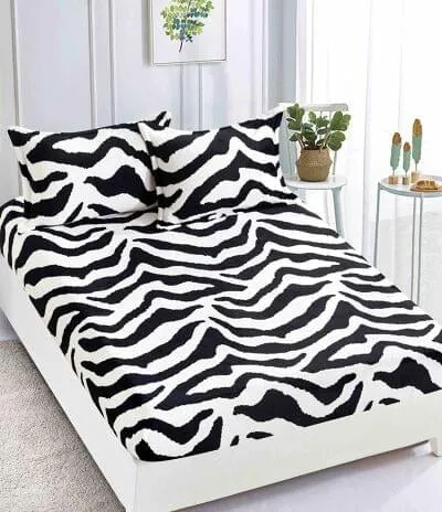 Huse de pat cocolino 180x200 cm model floral albastru cu alb-HJC7 [1]