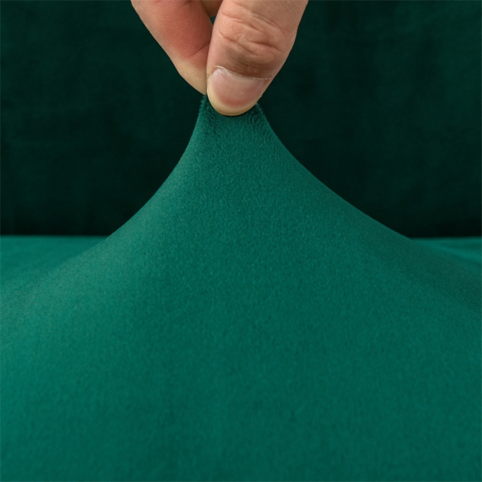 Huse pentru scaun din Catifea cu elastic,Verde Smarald-JHC11 [5]