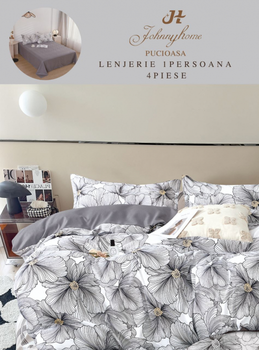 Lenjerie de pat 1 Persoana,4 piese,Finet-P2 [1]
