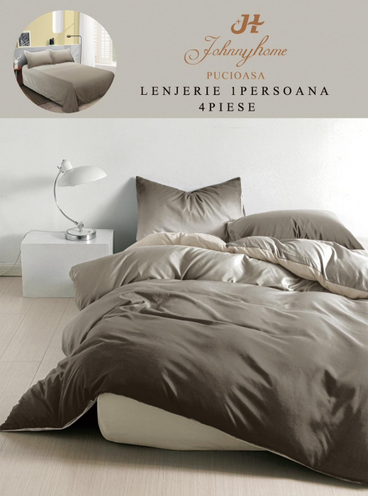 Lenjerie de pat 1 Persoana,4 piese,Finet-P24 [1]