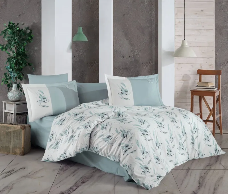 Lenjerie Pat 2 persoane Hobby Estate – Albastru-POP111 [1]