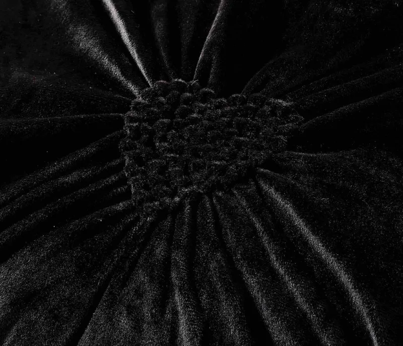 Lenjerii de pat Catifea 4 piese cu inimioare brodate,Super pufoase,Negru-BRJ12 [2]