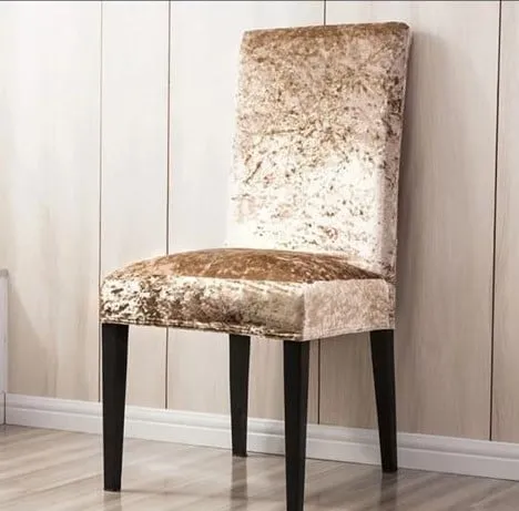 Set 6 huse Catifea cu elastic pentru scaun Bej-HSC3 [2]