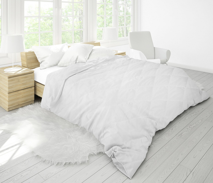 Set Blanche, 2 perne microfibra 50x70 cm si Pilota matlasata 250g/mp, 200x220 cm-BQ1 [5]