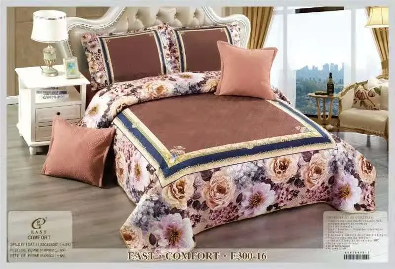 Cuverturi Elegante 3D - Cuvertura de pat matlasată,3D,din finet-E316