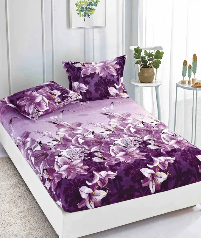 Huse de pat Cocolino 180x200 cm - Husa de pat Cocolino cu elastic+ 2 fete de perna-HJC40