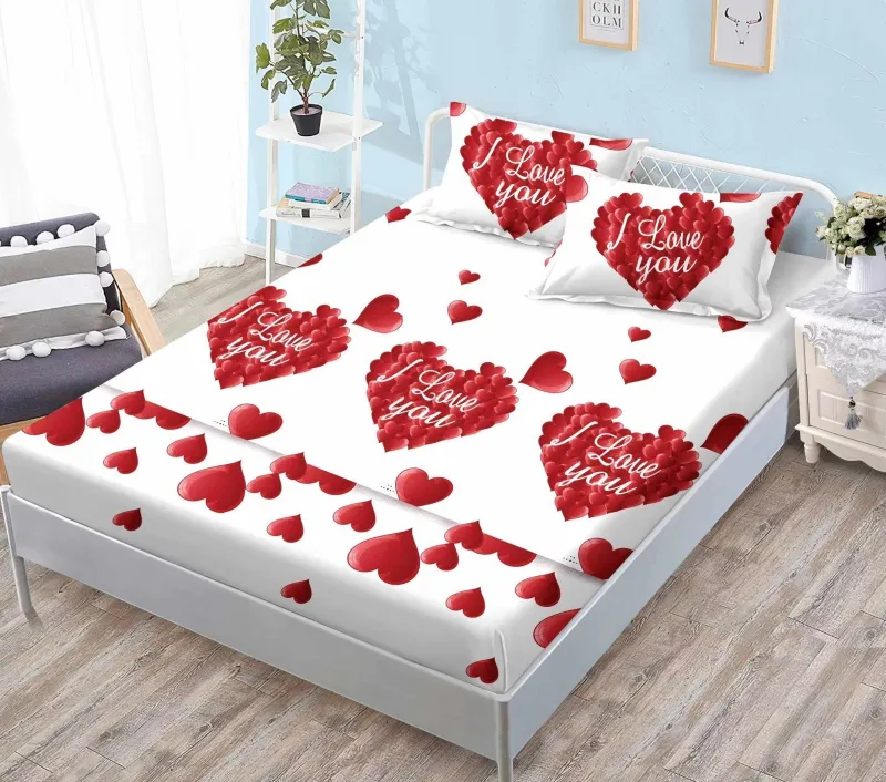 Huse de pat Finet 140x200 - Husa de Pat cu Elastic + 2 Fete  de perna ,140x200 -SY10