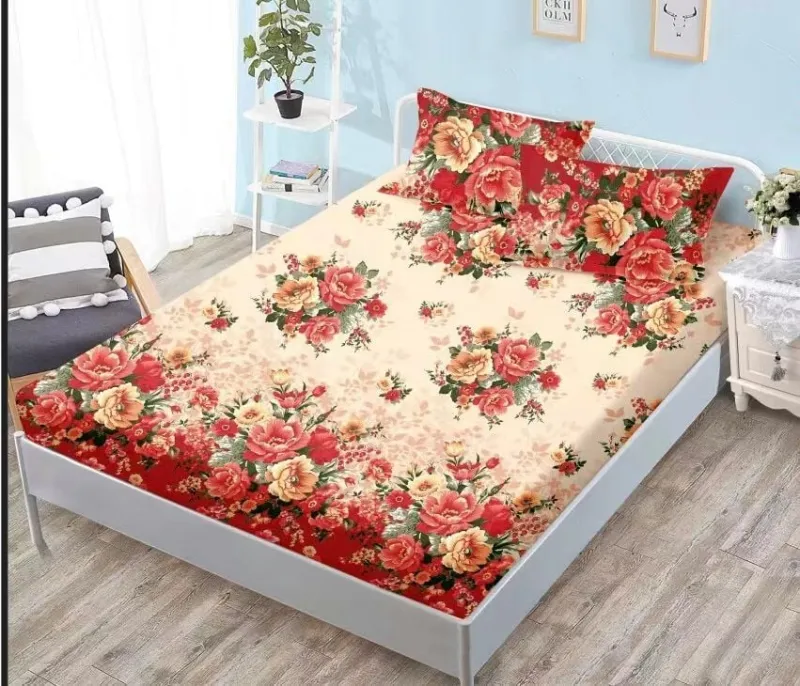 Huse de pat Finet 140x200 - Husa de Pat cu Elastic + 2 Fete  de perna ,140x200 -SY11