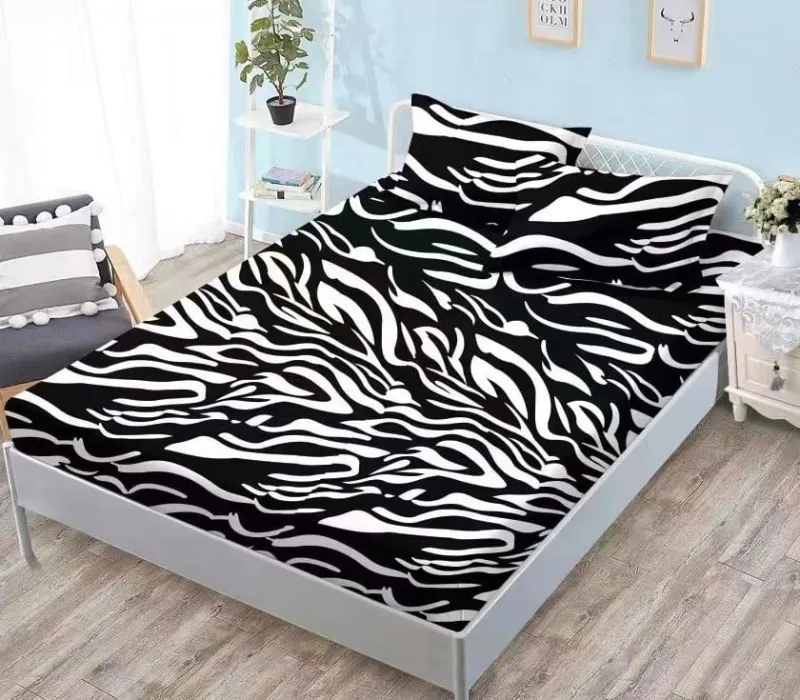 Huse de pat Finet 140x200 - Husa de Pat cu Elastic + 2 Fete  de perna ,140x200 -SY16