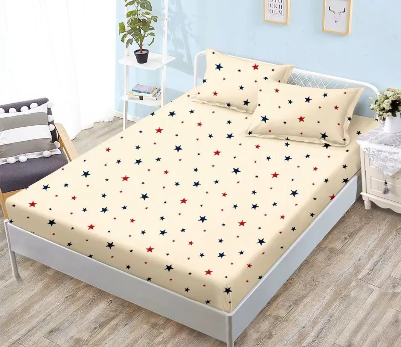 Huse de pat Finet 140x200 - Husa de Pat cu Elastic + 2 Fete  de perna ,140x200 -SY3