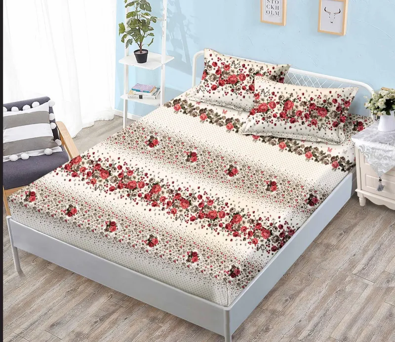 Huse de pat Finet 140x200 - Husa de Pat cu Elastic + 2 Fete  de perna ,140x200 -SY5