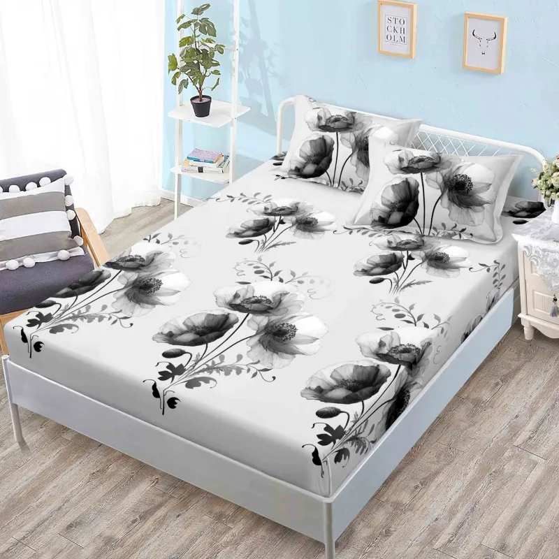Huse de pat Finet 160x200 cm - Husa de pat din Finet cu Elastic 160x200 cm-W1