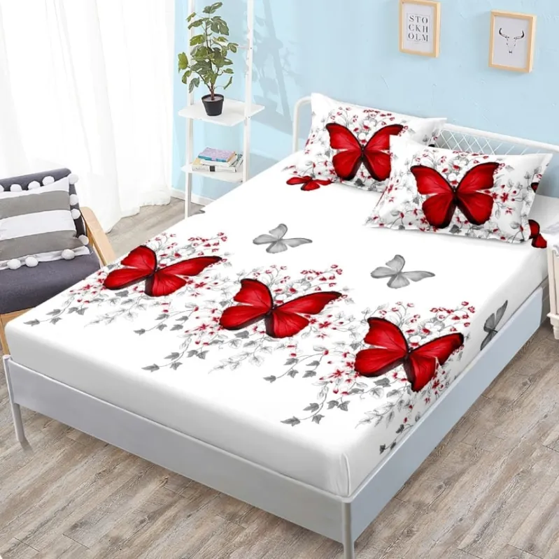 Huse de pat Finet 160x200 cm - Husa de pat din Finet cu Elastic 160x200 cm-W50