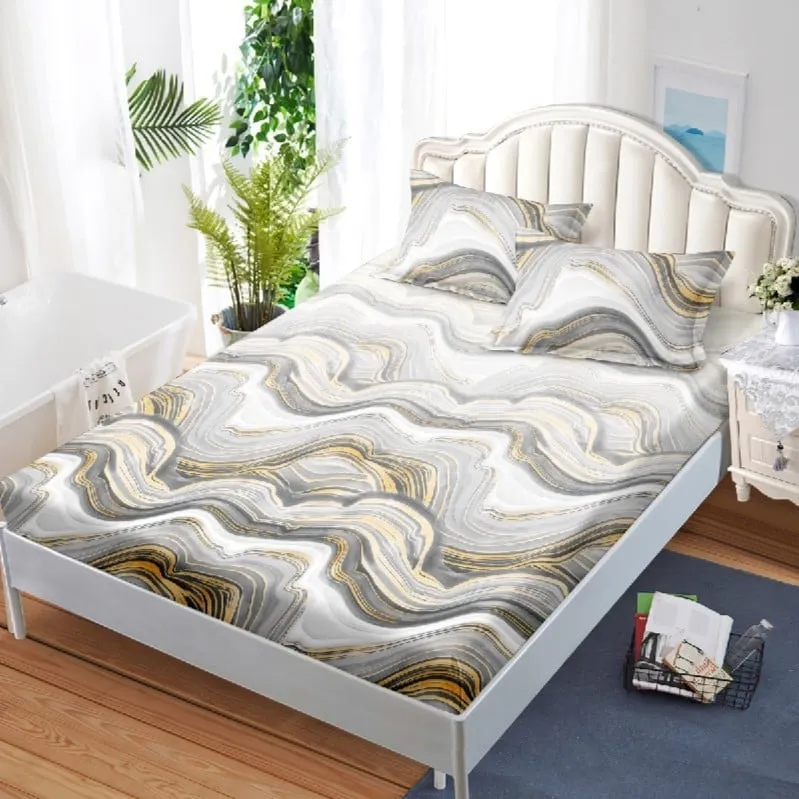Huse de pat Finet 160x200 cm - Husa de pat din Finet cu Elastic 160x200 cm-W60