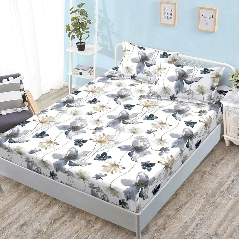 Huse de pat Finet 160x200 cm - Husa de pat din Finet cu Elastic 160x200 cm-W63