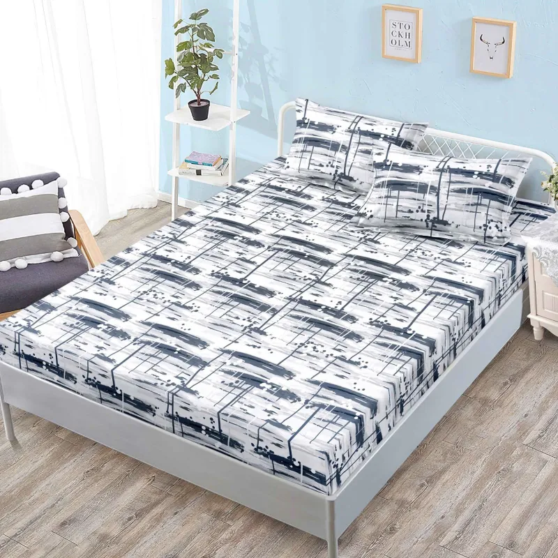 Huse de pat Finet 160x200 cm - Husa de pat din Finet cu Elastic 160x200 cm-W65