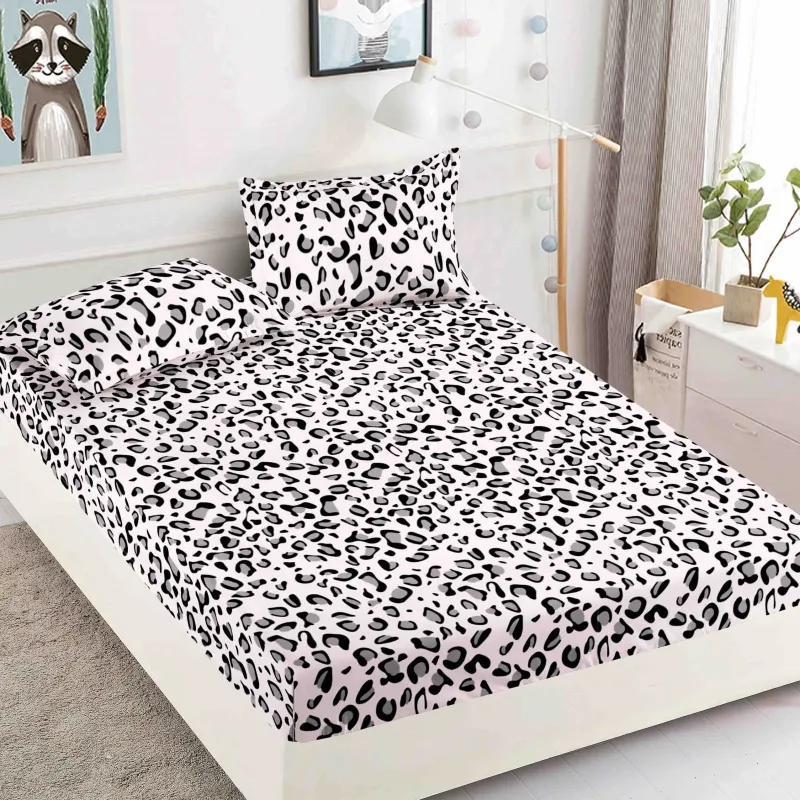 HUSE DE PAT - Husa de pat din Finet cu elastic+ 2 fete  de perna 180x200 -H38