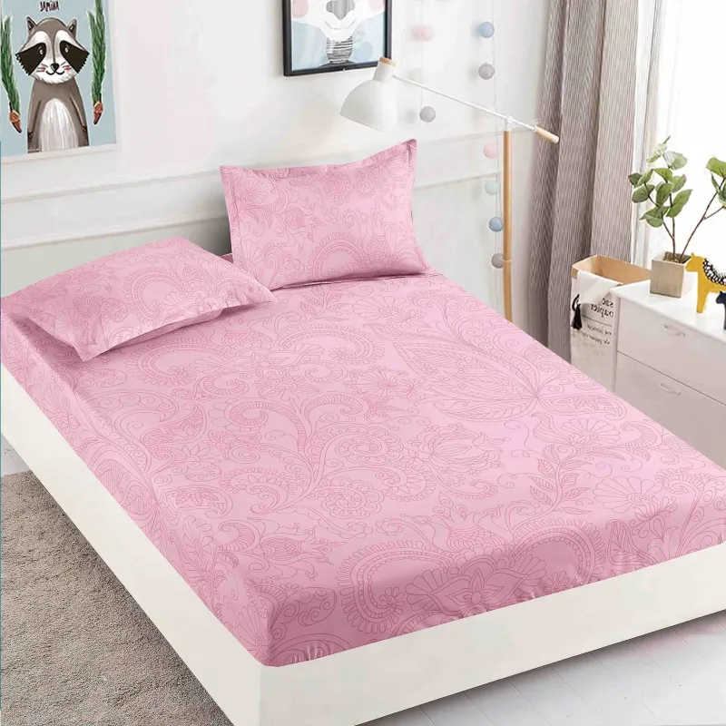 Huse de pat Finet 180x200 cm - Husa de pat din Finet cu elastic+ 2 fete  de perna 180x200 -HF31