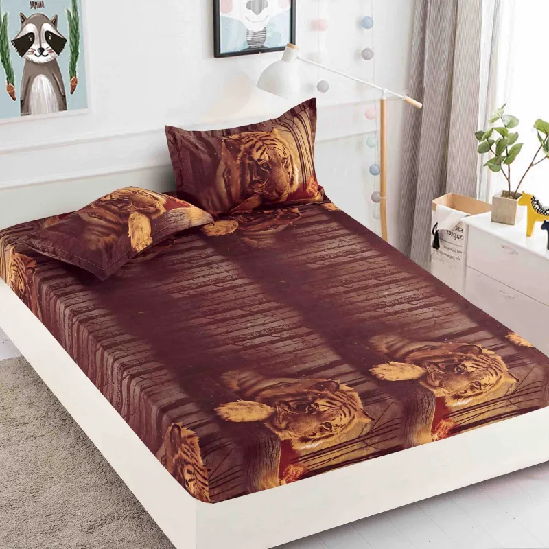 Huse de pat Finet 180x200 cm - Husa de pat din Finet cu elastic+ 2 fete  de perna 180x200 -HF39