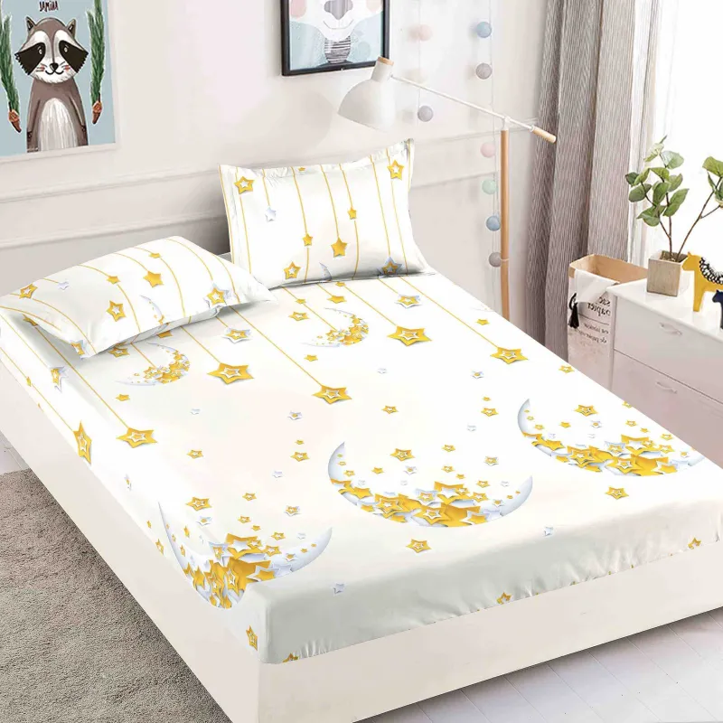 Huse de pat Finet 180x200 cm - Husa de pat din Finet cu elastic+ 2 fete  de perna 180x200 -HF40
