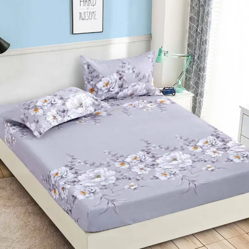 Huse de pat Finet 180x200 cm - Husa de pat din Finet cu elastic+ 2 fete  de perna 180x200 -HF45