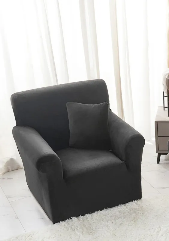 Huse de Fotolii - Husa Elastica pentru Fotoliu din Catifea cu brate-SK12