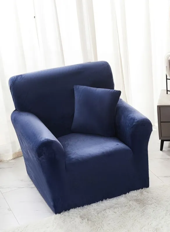Huse de Fotolii - Husa Elastica pentru Fotoliu din Catifea cu brate-SK4