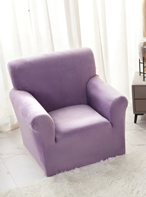 Huse de Fotolii - Husa Elastica pentru Fotoliu din Catifea cu brate-SK5
