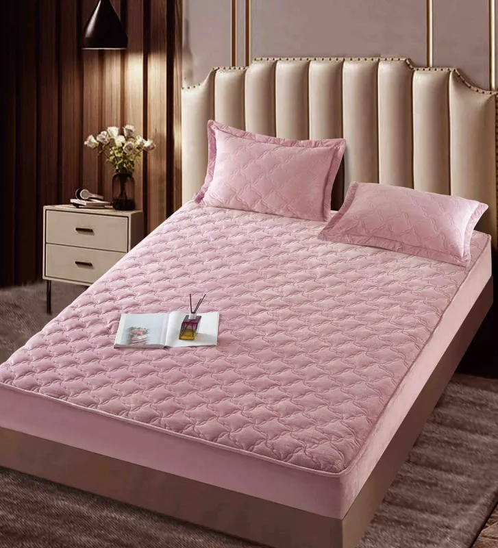 Husa tip Topper cu elastic din catifea 140x200 -TJ558 [1]