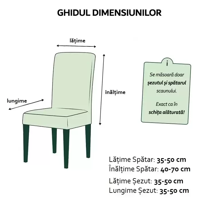 Huse pentru scaun din Catifea cu elastic,Gri inchis-JHC7 [4]