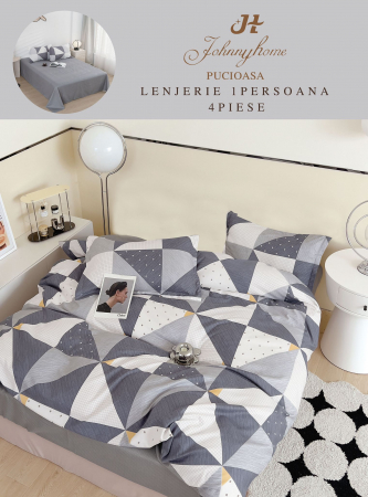 Lenjerii de pat 1 Persoana FINET - Lenjerie de pat 1 Persoana,4 piese,Finet-P17